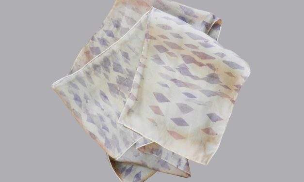How to Stencil a Silk Scarf with Natural Dye